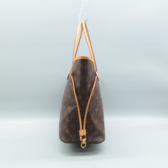 Louis Vuitton Neverfull Brown W/P Monogram Canvas Shoulder Bag - Picture 2 of 12